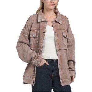 LA BIZ Slouchy Fleece Jacket